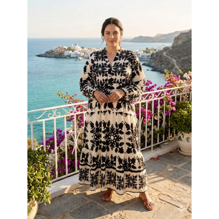 Rochie vascoza Marime Mare Black&White
