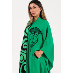 Rochie caftan vascoza marime mare Verde