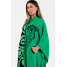 Rochie caftan vascoza marime mare Verde