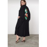Rochie caftan vascoza marime mare Verde - Negru