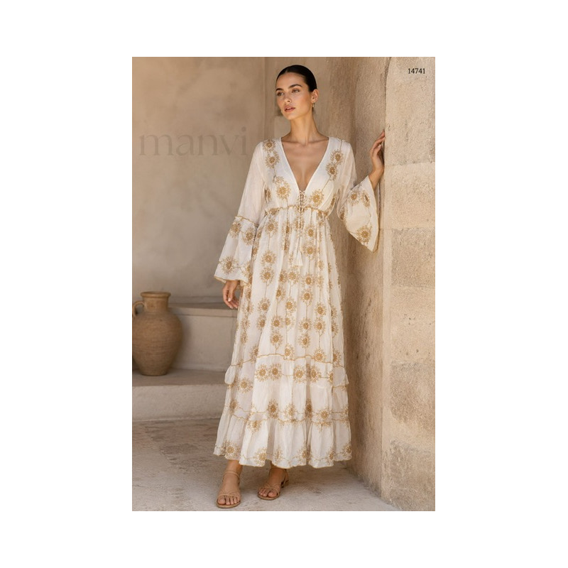 Rochie BOHO Espagnia Suprema White