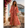 Rochie Boho ArtSilk Emma Red Shades