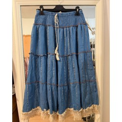 Fusta din vascoza lungime 85 cm