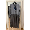 Rochie Mirelle Gri cu Esarfa
