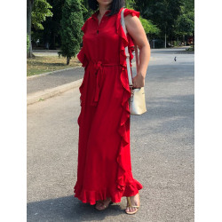 Rochie maxi fantasy verde