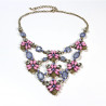 Colier pink flowers