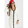 Rochie cu nasturi de sidef