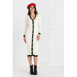 Rochie cu nasturi de sidef