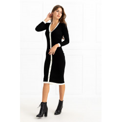Rochie cu nasturi de sidef
