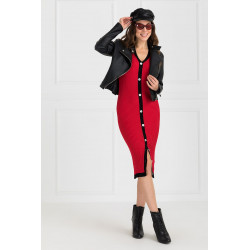 Rochie cu nasturi de sidef