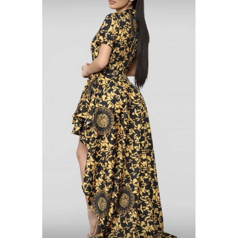 Rochie glam  black and white calitatea A