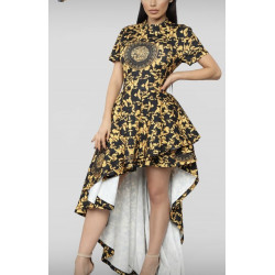 Rochie glam  black and white calitatea A