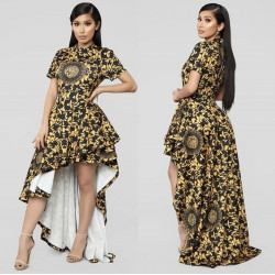 Rochie glam  black and white calitatea A