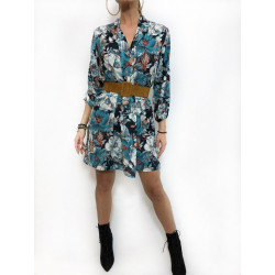 Rochie silky animal print
