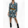 Rochie silky animal print