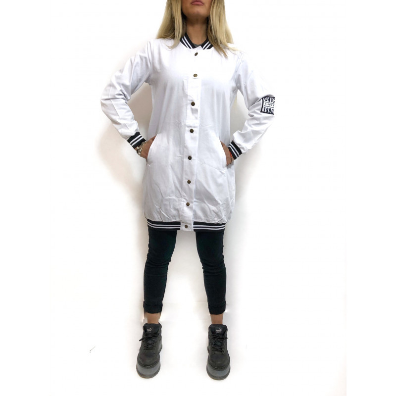Geaca white chic click