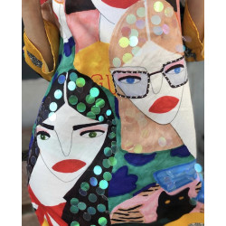 Rochie funky happy cu paiete