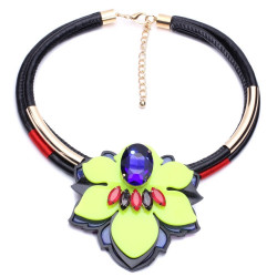 Colier neon flower