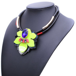 Colier neon flower