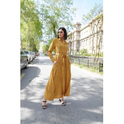 Rochie camasa maxi galbena