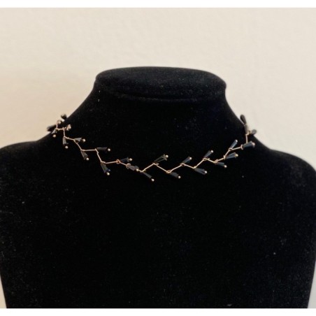Choker black leafs